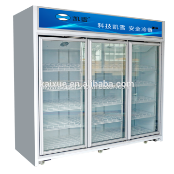 supermarket refrigerator and freezer showcase